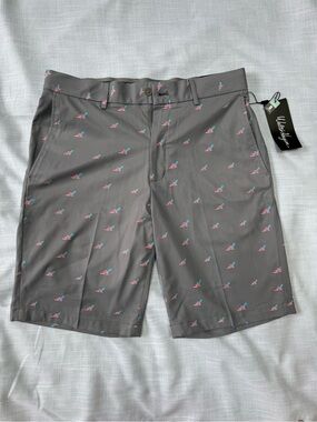 Walter Hagen Gray Perfect 11 Collection Men’s Flat Front Shorts